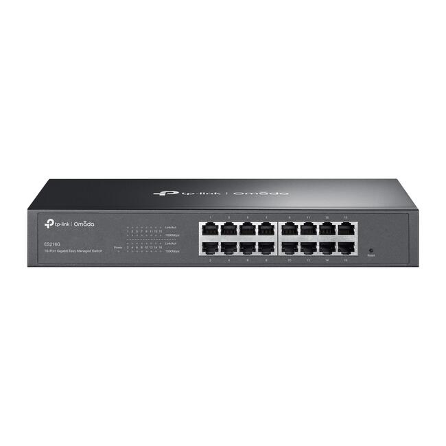 16-портов комутатор TP-Link Omada ES216G Gigabit Easy Managed Switch