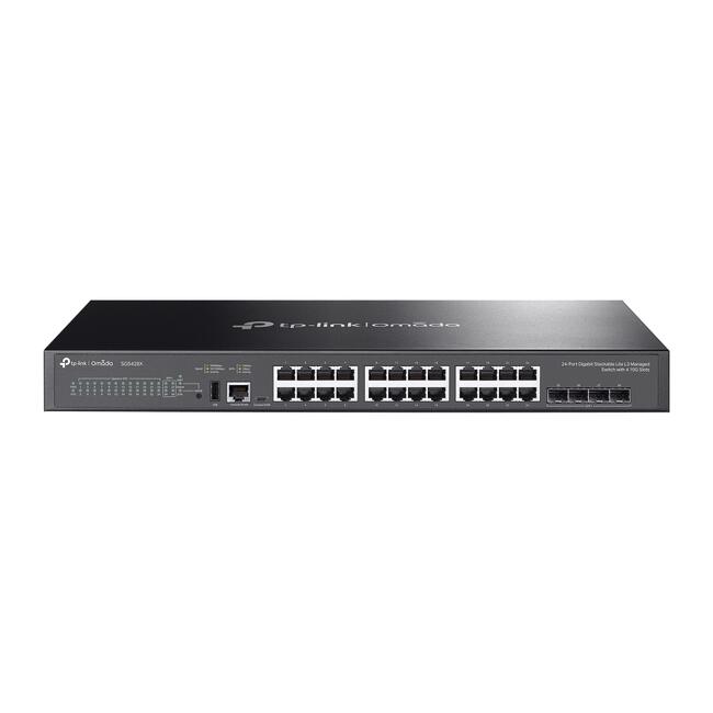 24-портов гигабит L3 управляем комутатор TP-Link Omada SG5428X с 4×10G слота