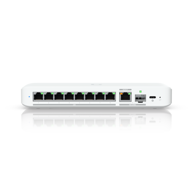 8-портов Gigabit комутатор Ubiquiti UniFi Switch Flex 8 2.5G USW-FLEX-2.5G-8