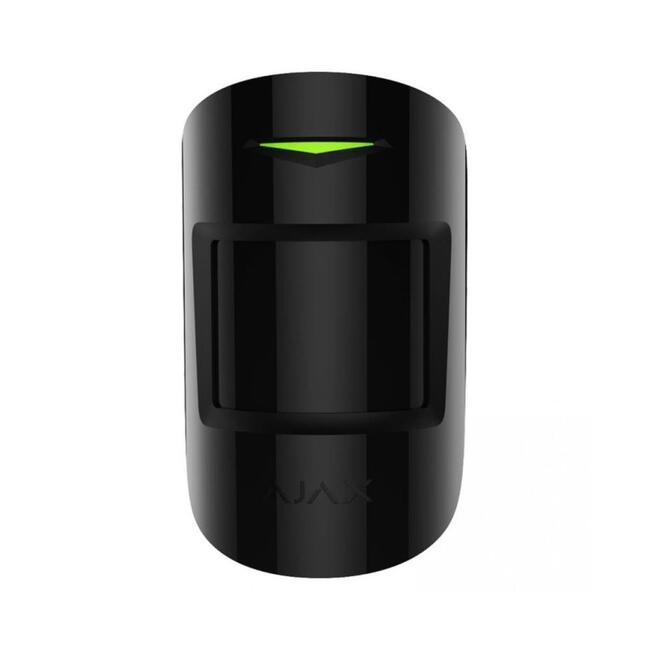 Ajax Безжичен PIR детектор MotionProtect, черен, обхват до 12 м, имунитет към животни до 20 кг