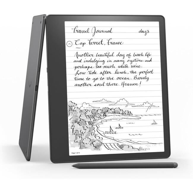 Amazon Kindle Scribe (2022) четец 16GB, 10.2", с включен Basic Pen в комплекта, Сив
