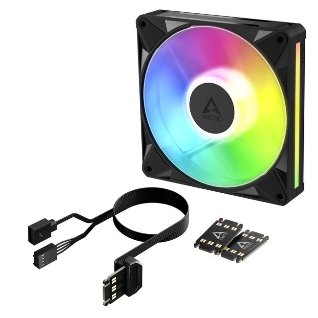 Arctic вентилатор BioniX P14 A-RGB, 140 мм, адресируемо RGB осветление за компютърно охлаждане