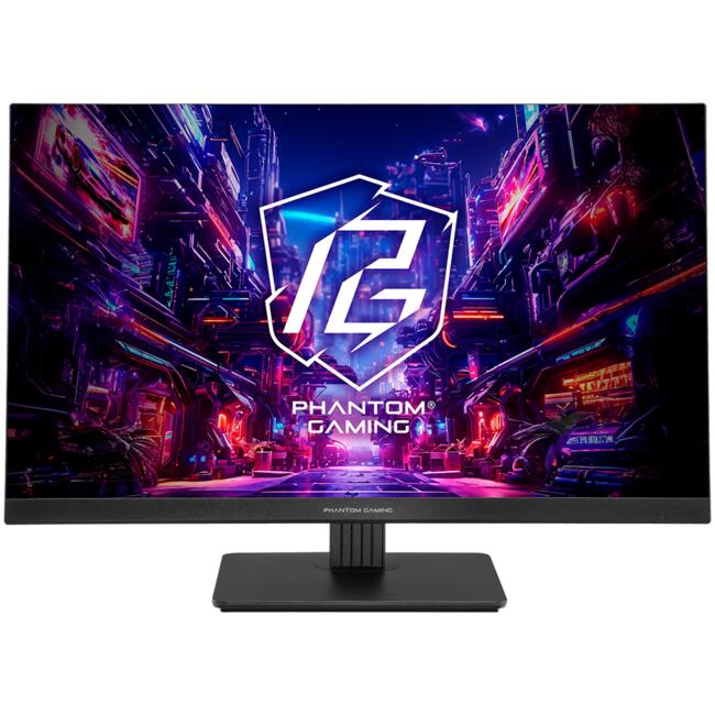 Asrock Gaming Monitor, 27\" FHD(1920x1080) IPS, 180 Hz, 123 sRGB, 1000:1, 450 cd/m, 178/178, 1ms (MPRT), Flicker-free, 2x 2W Speakers, 2x HDMI 2.0, 1x DP 1.2, 1x Audio Jack (3.5mm), 3Y