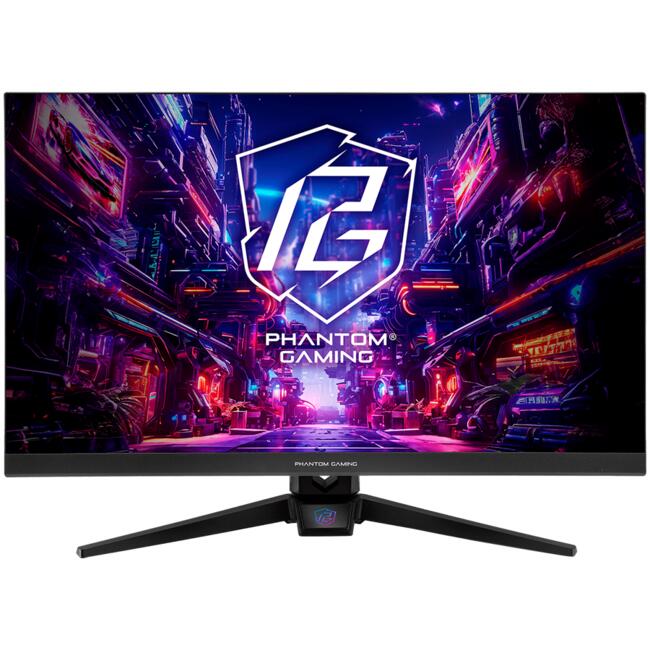 Asrock Gaming Monitor, 27\" FHD(1920x1080) IPS, 180 Hz, 123 sRGB, 1100:1, 450 cd/m, 178/178, 1ms (MPRT), Flicker-free, 2x 2W Speakers, 2x HDMI 2.0, 1x DP 1.2, 1x Audio Jack (3.5mm), 3Y