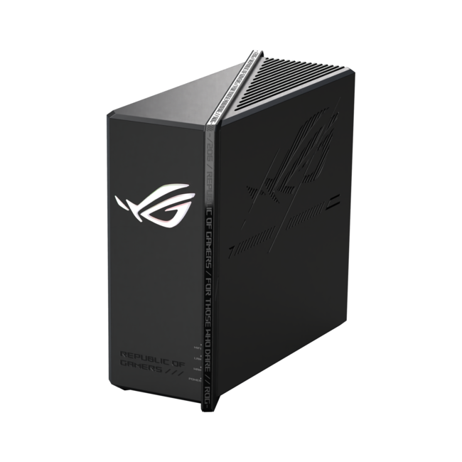 ASUS Безжичен рутер ROG STRIX GS-BE18000, трибандов Wi-Fi 7 BE18000, 802.11be, 4K-QAM, за игри