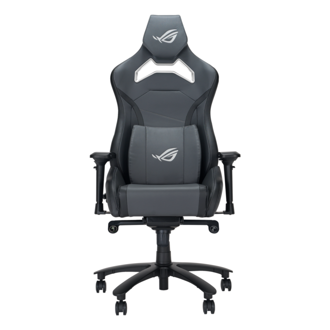 ASUS Геймърски стол ROG Chariot X Core - сив, ергономичен дизайн и регулируеми подлакътници