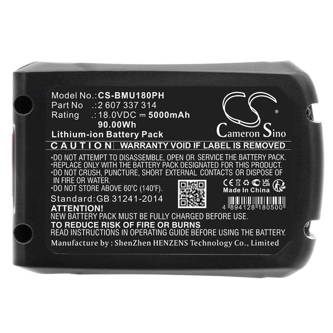 Батерия  акумулаторен трион  BOSCH AdvancedCut 18 1600A005B0 LiIon 18V 5000mAh Cameron Sino