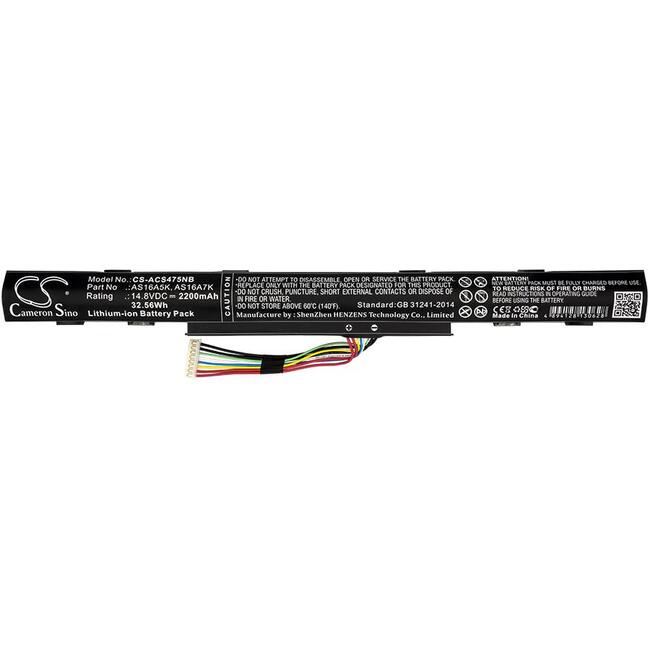 Батерия  за лаптоп ACER Aspire E5 476G 53KY; Aspire E5-575-36BC; Aspire F5-522-65GG  AS16A5K Liion 14.8V 2200mAh CAMERON SINO