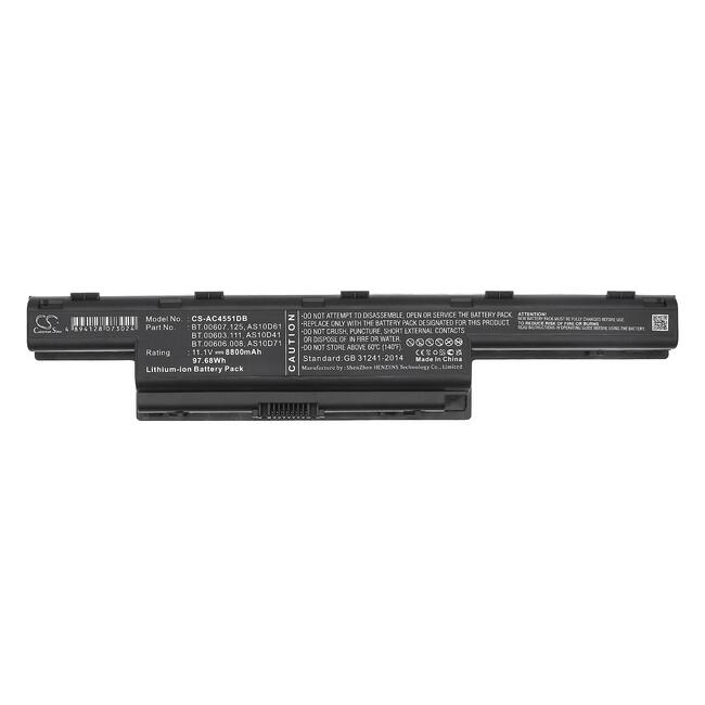 Батерия  за лаптоп CAMERON SINO, Acer Aspire AS10D31 5733 5741 5742 5742G 5750G E1-571, TravelMate 5740 5742, 11.1V, 8800mAh