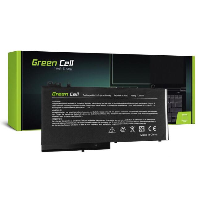 Батерия за лаптоп GREEN CELL, Dell Latitude 12 5250 E5250 14 E5450 15 E5550 11 3150 3160 RYXXH  11,1V 2900mAh