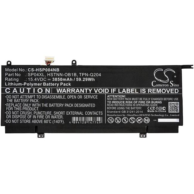 Батерия за лаптоп HP Spectre X360 13-AP0000NA, HSTNN-OB1B SP04XL LiPo 15.4V 3850 mAh CAMERON SINO