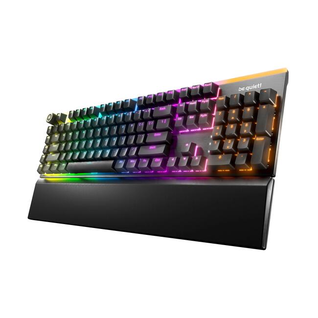 be quiet! професионална геймърска механична клавиатура Professional Gaming Mechanical Keyboard LIGHT MOUNT - be quiet! Silent Switches [Tactile]