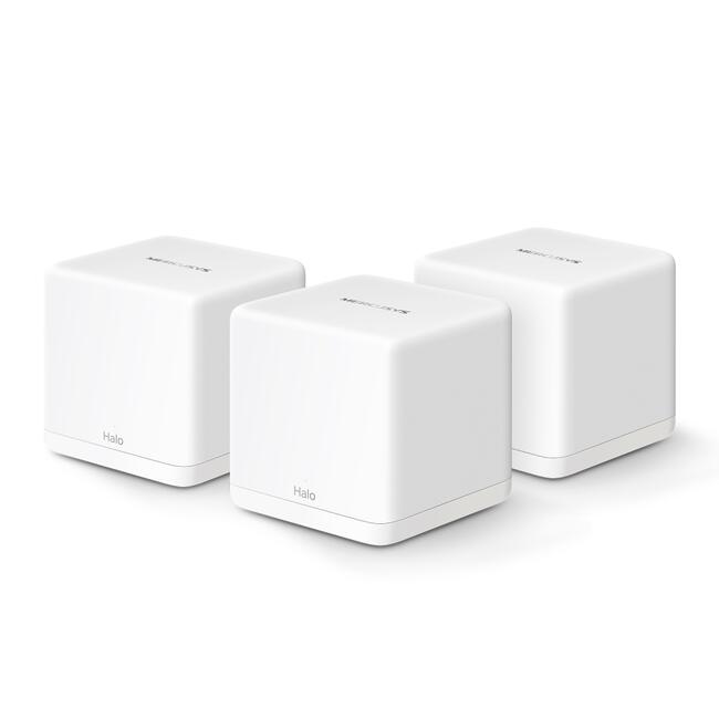 Безжична Wi-Fi 6 Mesh система Mercusys Halo H1500X(3-pack) AX1500