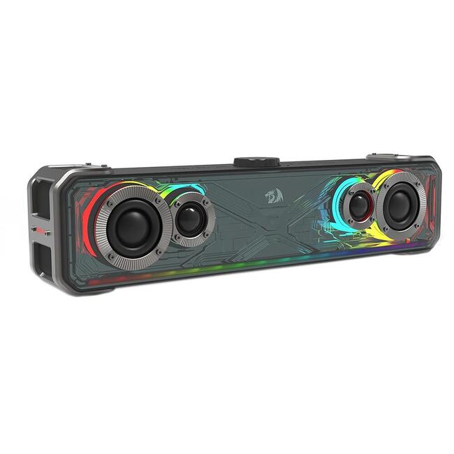 Bluetooth Redragon Surge GS817 саундбар с RGB подсветка - черен