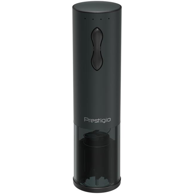 Bolsena, Electric wine opener with Prestigio Logo, aerator , vacuum preserver, Black color
