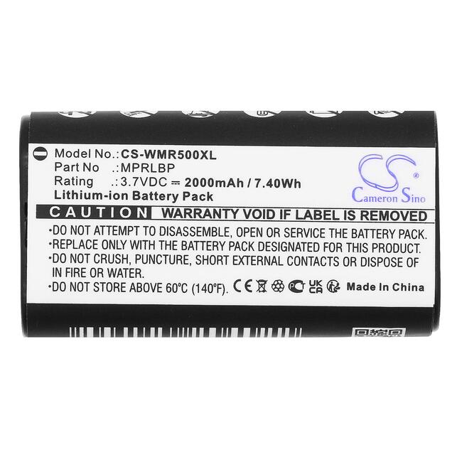 Cameron Sino Батерия MPRLBP за Wisycom MPR30/MPR50/MPR51/MPR52/MTP60, литиево-йонна 3.7V 2000mAh