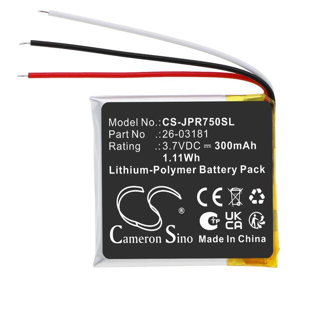 Cameron Sino батерия за Jabra Engage 75/65 - LiPo, 3,7 V, 300 mAh, за безжични Bluetooth слушалки