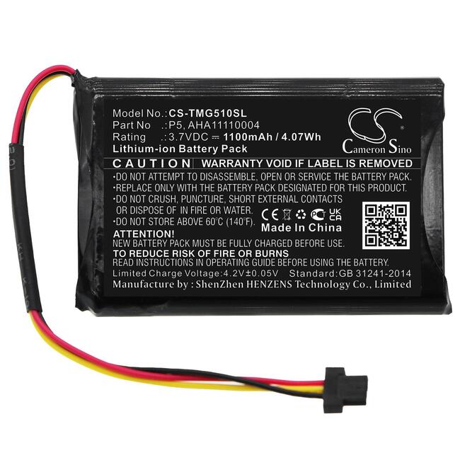 Cameron Sino батерия за TomTom AT6, Go 510, Go 520 WiFi, VIA 62, Go Basic 6″ - 3,7 V, 1100 mAh