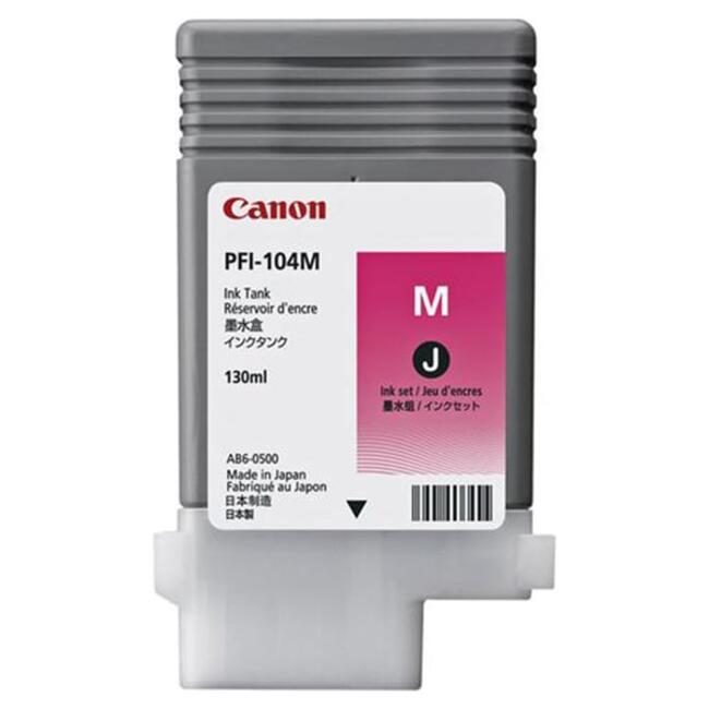 Canon мастилен патрон PFI-107 - оригинален, 130 мл, цвят магента, за качествен мастиленоструен печат