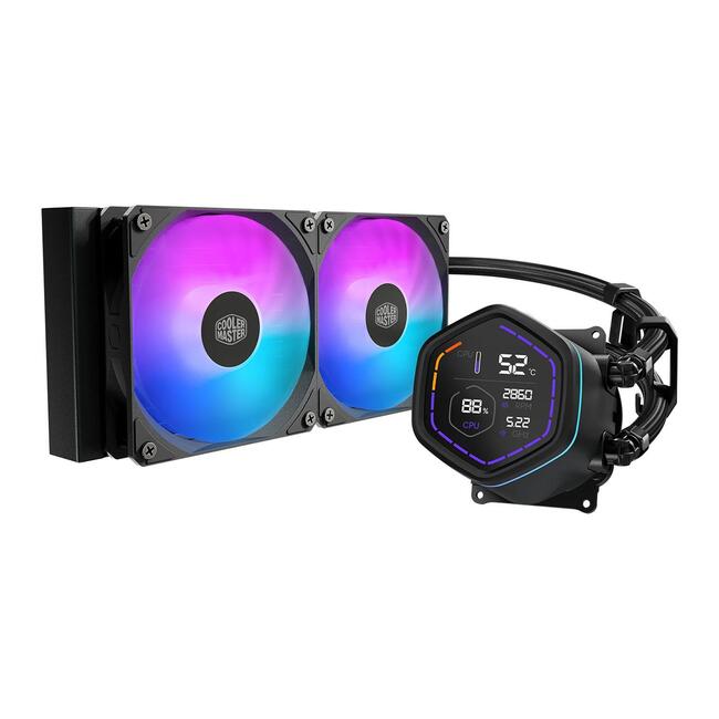 Cooler Master Охладител за процесор MasterLiquid Core NEX Digital 240 - AIO 240 мм, черен