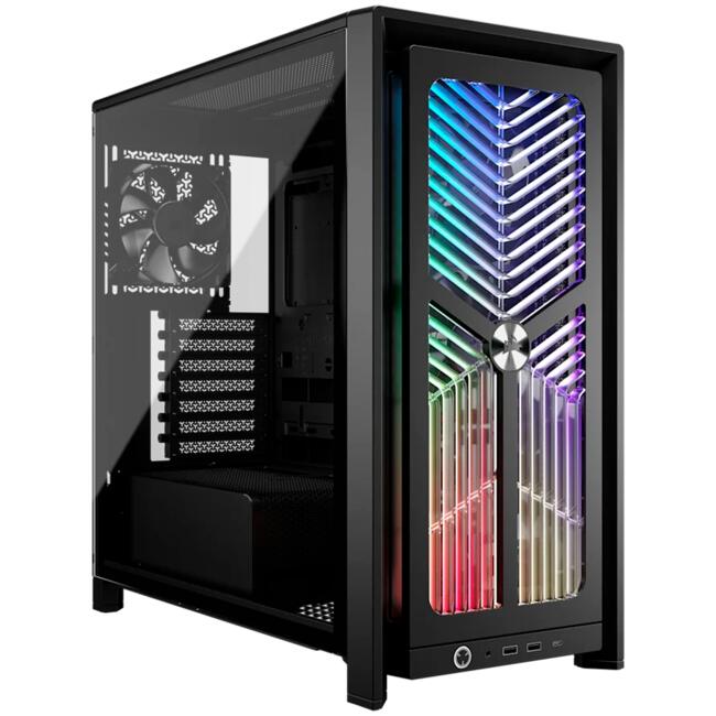 Corsair компютърна кутия FRAME 4000X RS, формат Mid-Tower, черен цвят за ATX системи