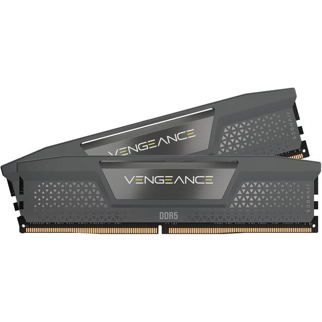 Corsair Памет Vengeance Gray, комплект 64GB (2x32GB) - DDR5 5600MHz CL40, AMD EXPO и Intel XMP