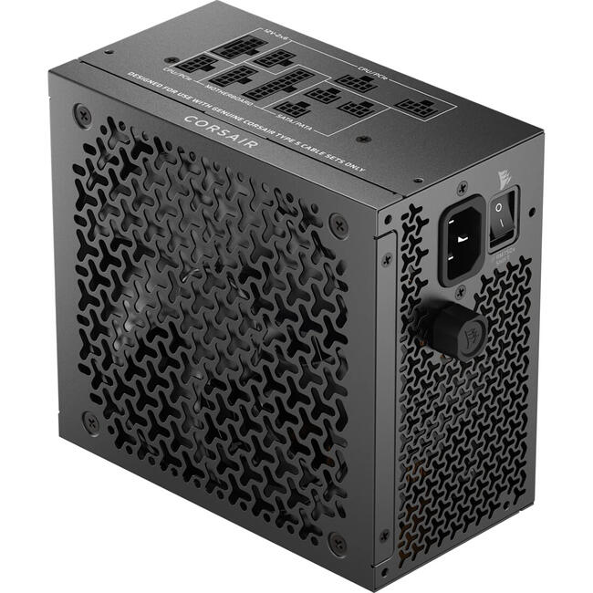 Corsair захранващ блок за компютър RMx Shift Series RM750x - мощност 750 W, сертификат 80 PLUS Gold