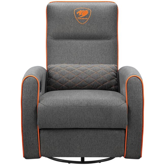 COUGAR гейминг стол Fidom Gray - сив цвят, ергономичен дизайн и комфортна седалка за дълги сесии