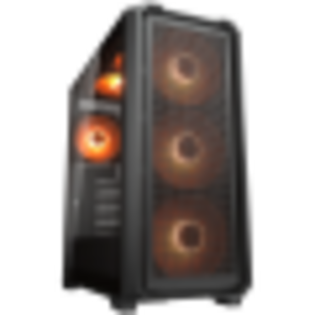 COUGAR компютърна кутия MX600 Air, Mid Tower, черна, формат ATX, оптимизиран въздушен поток
