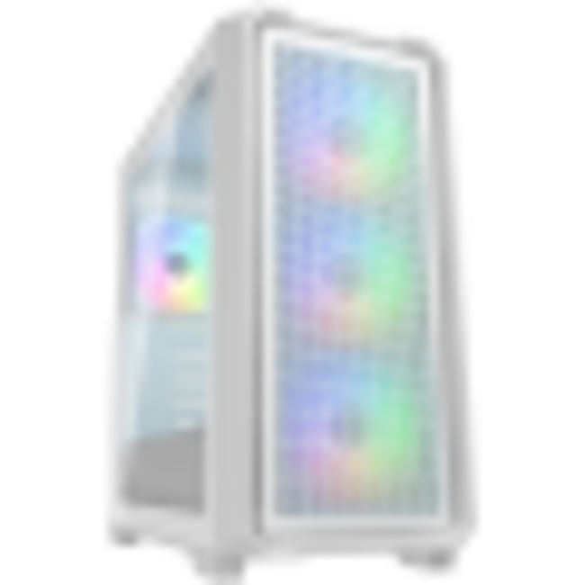 COUGAR компютърна кутия MX600 Mini V2 RGB - компактен формат Mini Tower, бял цвят, RGB осветление