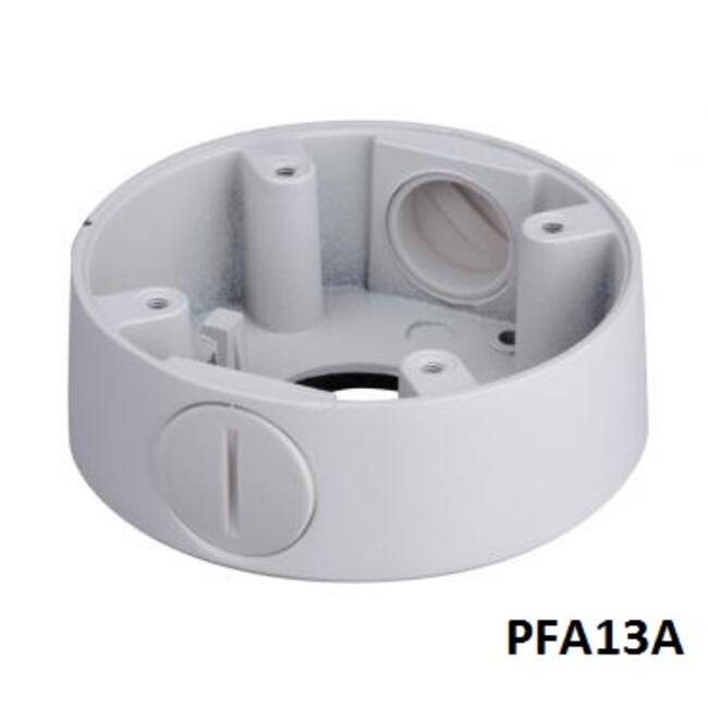 Dahua Съединение за куполни камери PFA13A-E - алуминиев корпус, бял цвят, за външен монтаж