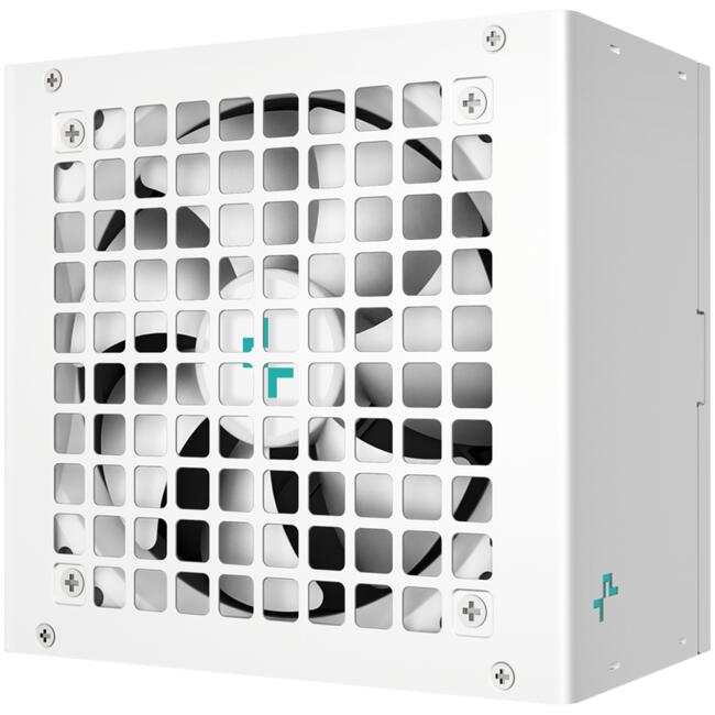DeepCool захранване PL650-D WH, 650W, 80 Plus Bronze, ATX 3.1, бели плоски кабели, 120 мм вентилатор