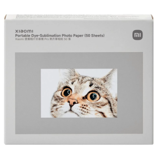 Фото хартия Xiaomi Portable Dye-Sublimation Photo Paper 50 Sheets (BHR082PGL)