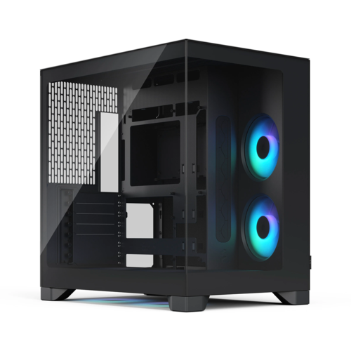 Fractal Design Компютърна кутия Pop 2 Vision Black RGB - черна, RGB осветление