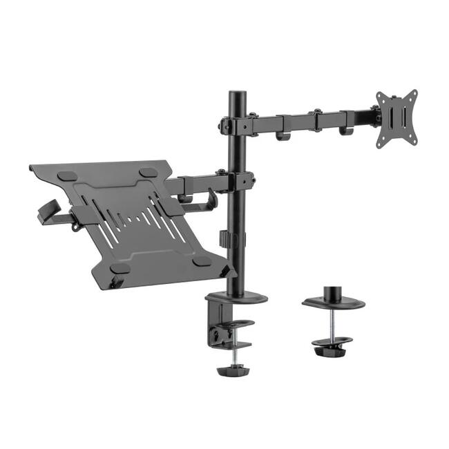 Gembird Стойка за монитор с лаптоп стойка Monitor Mount with Laptop holder - MA-DA-03
