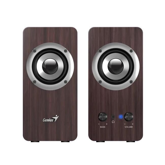 Genius тонколони Speakers 2.0 - SP-HF400 - 10W RMS, Dark Brown