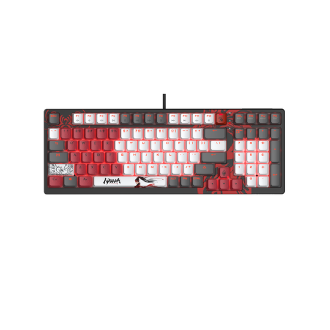 Геймърска механична клавиатура A4tech Bloody S98 Naraka, RGB, red switch,Черен