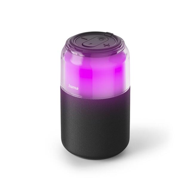 HAMA Блутут колонка Can Speaker - безжична и преносима, 5 вата мощност, 4 LED режима на осветление
