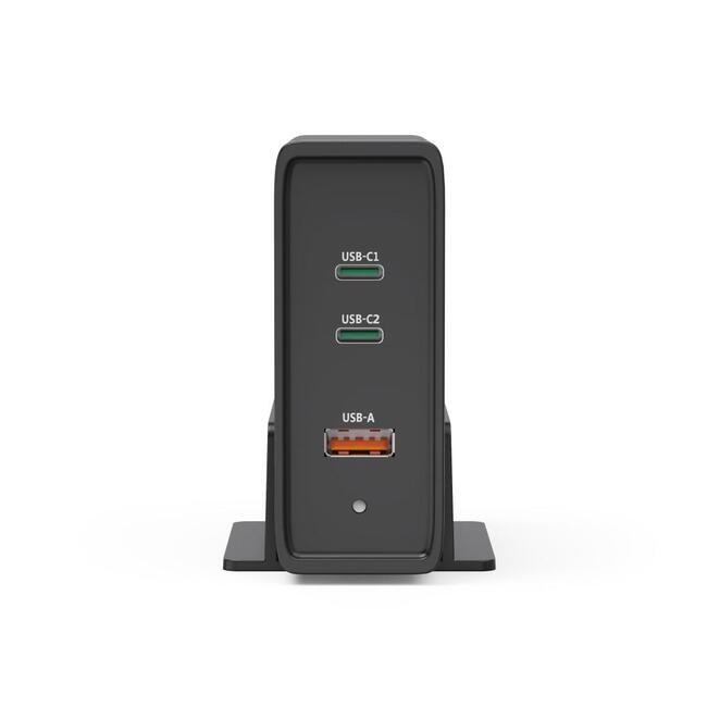 HAMA зарядна станция 140W - 3 USB-C порта, GaN технология и Power Delivery за лаптопи и таблети