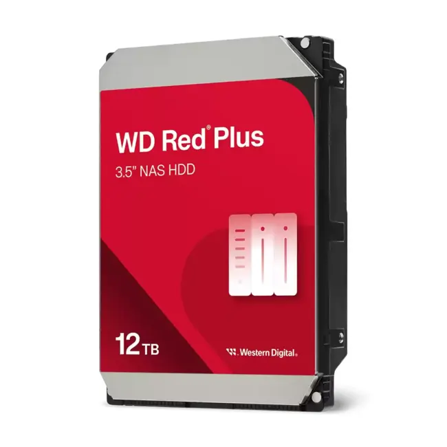 Хард диск WD Red Plus, 12TB NAS, 3.5", 512MB, 7200RPM