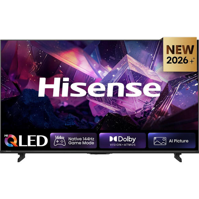 Hisense Телевизор 55E7S PRO – 139,7 см (55 инча), 4K Ultra HD, Smart TV с Wi-Fi, черен цвят
