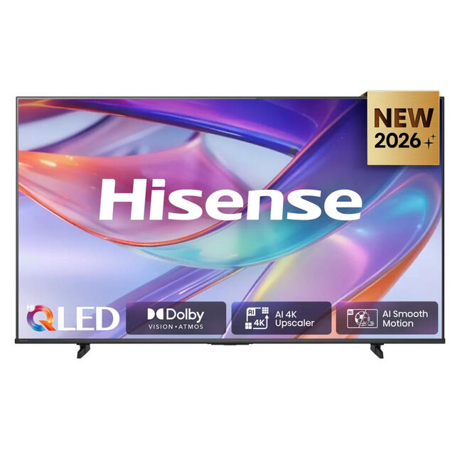 Hisense Телевизор 75E7S - 75 инча (190,5 см), 4K Ultra HD, смарт функции, Wi-Fi, 350 кд/м²