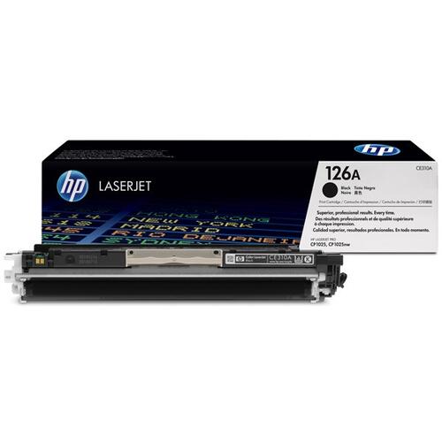 HP лазерна тонер касета CE310A 126A - черна, оригинална, за принтери LaserJet Pro CP1025/M175/M275
