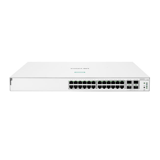 HPE Aruba Networking Мрежови суич Instant On 1930 - 24 Gigabit порта, PoE 195W, 4 SFP+, 1U