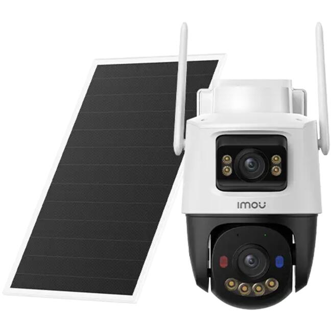 Imou AOV Dual Battery Camera-Kit 10MP, Wi-Fi 2.4GHz + 4G, Dual 5MP+5MP, 3.6mm fixed and 3.6mm PT Lens, FOV 76(H), IR up to 25m, Built-in Mic & Speaker, 10000mAh Battery, Solar Panel, Micro SD up to 512GB, AI Human and Vehicle Detection