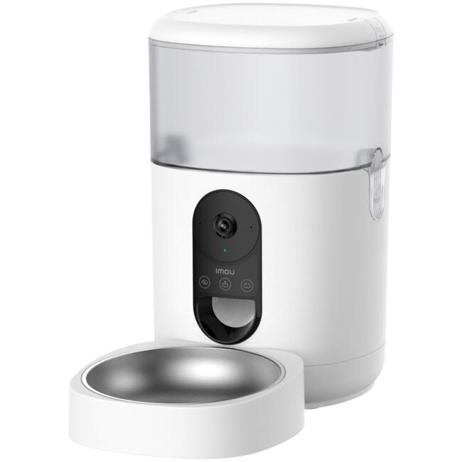 Imou Вътрешна смарт IP камера Smart Pet Feeder, 2.5K HD, 360° изглед, двупосочно аудио, кучешка хранилка