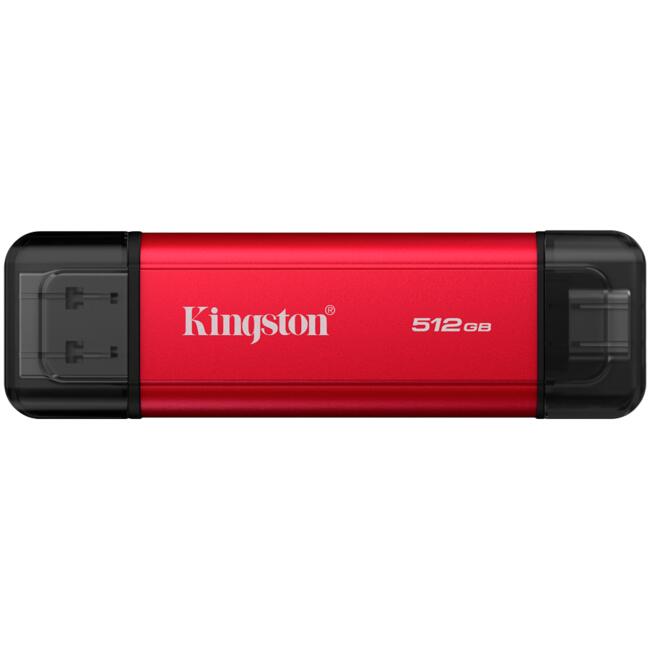 Kingston 512GB Dual USB-A/C Portable SSD, Up to 1050MB/s USB 3.2 Gen 2