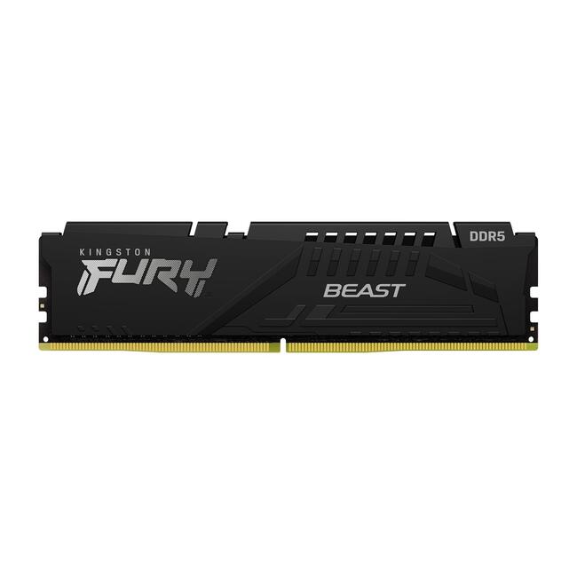 Kingston Памет FURY Beast Black KF552C40BB-8 - 8GB DDR5, 5200MHz, CL40, черен цвят, Intel XMP