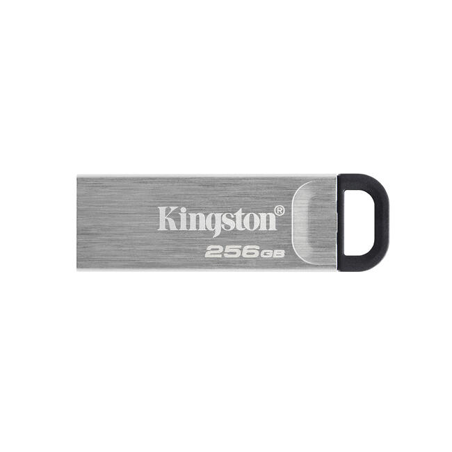 Kingston USB флаш памет DataTraveler Kyson - 256 GB, USB Тип-A 3.2 първо поколение, сребриста