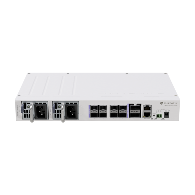 Комутатор MikroTik CRS510-8XS-2XQ-IN 2x 100 Gigabit QSFP28 порта, 8x 25 Gigabit SFP28 порта